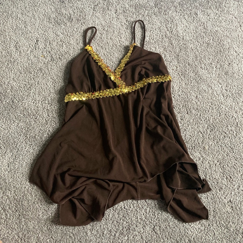 Brown Y2K tank